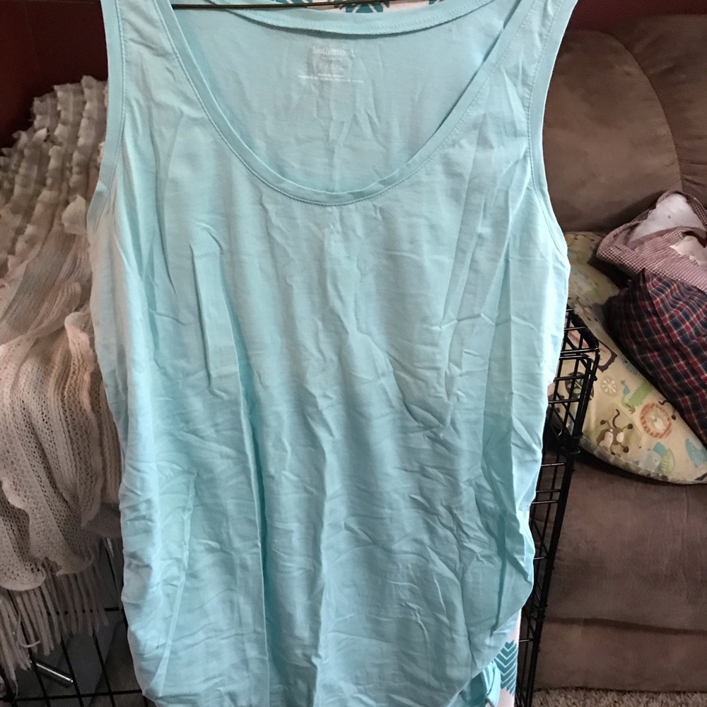 Maternity tank top blue